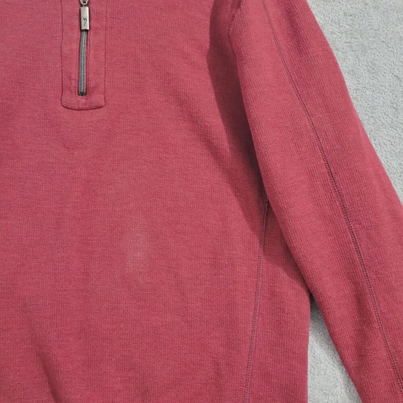 Tommy Bahama Mens Reversible Half-Zip Pullover Sweatshirt L Cotton Blend 21PT - Picture 6 of 8